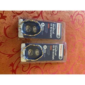Walgreens Medical ID Bracelet Gold Customizable Alert System
